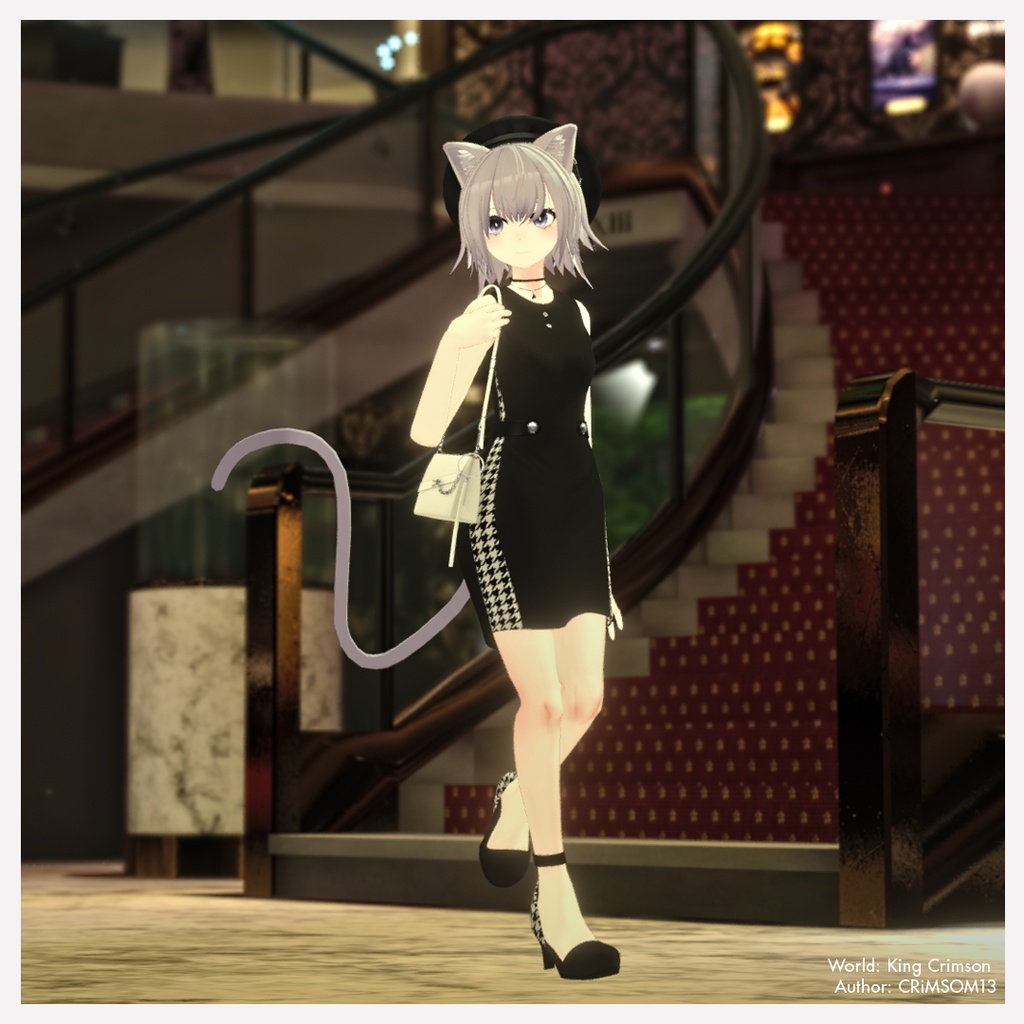 【NC's Cloth専用】Blocking Dress Set【Material・Texture】