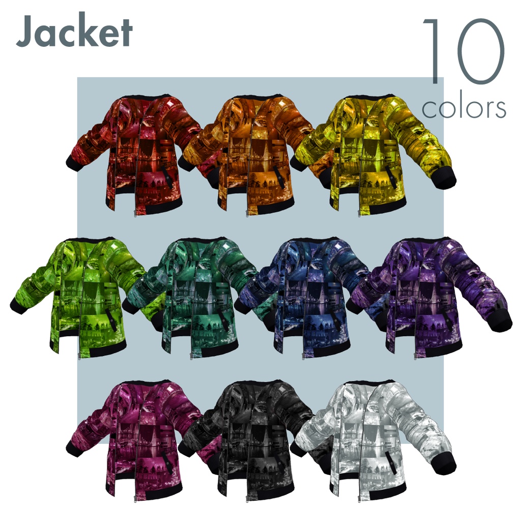 【#VRoid】Nightscape Outfit【おはよう真夜中『夜歩く』コラボ】