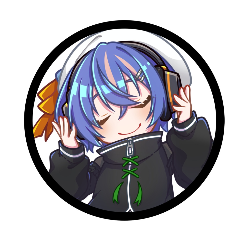 つぃー缶バッジ(ヘッドフォン)