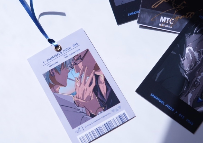 左銃シガーキス チェキ風カード