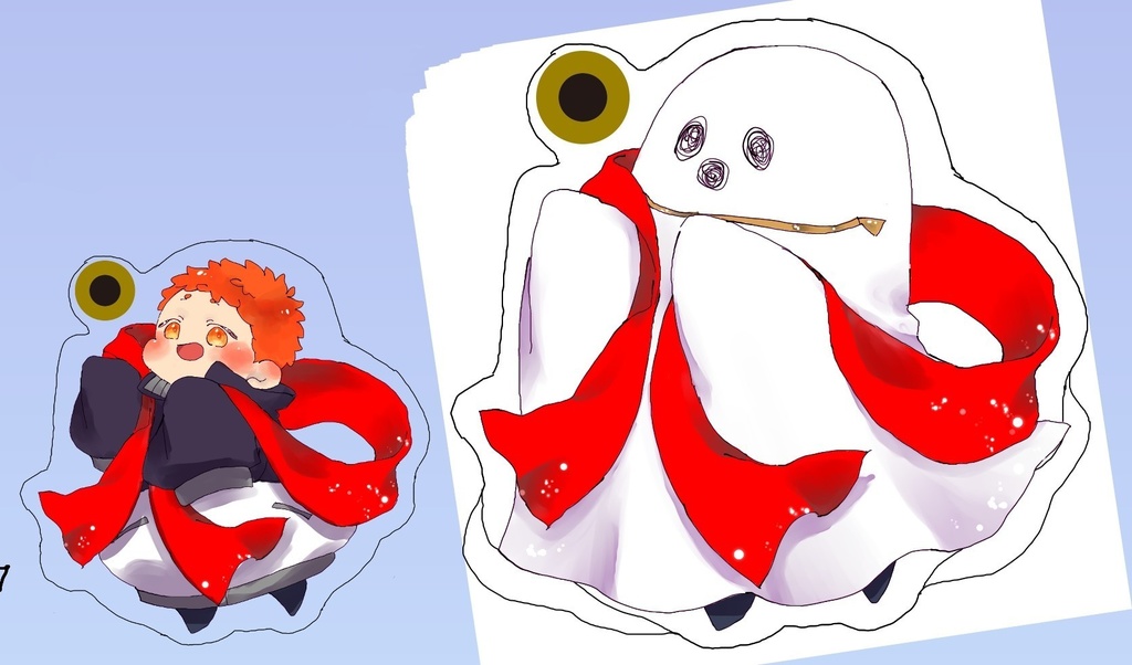 おばけのばぶちゃんスライドアクキー