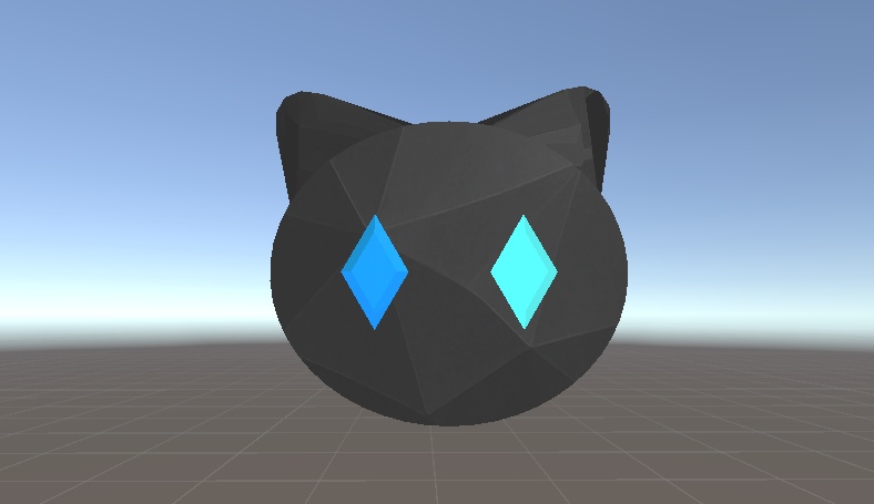 【VRChat想定】活動2周年記念ネコバッジ