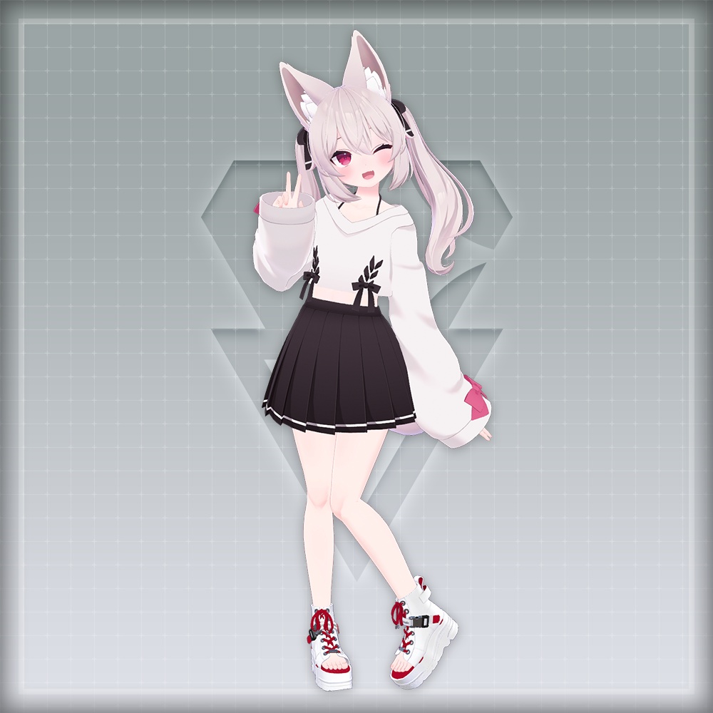 【オリジナル3Dモデル】AXIS ORIGIN NW-2404【アバター対応靴】