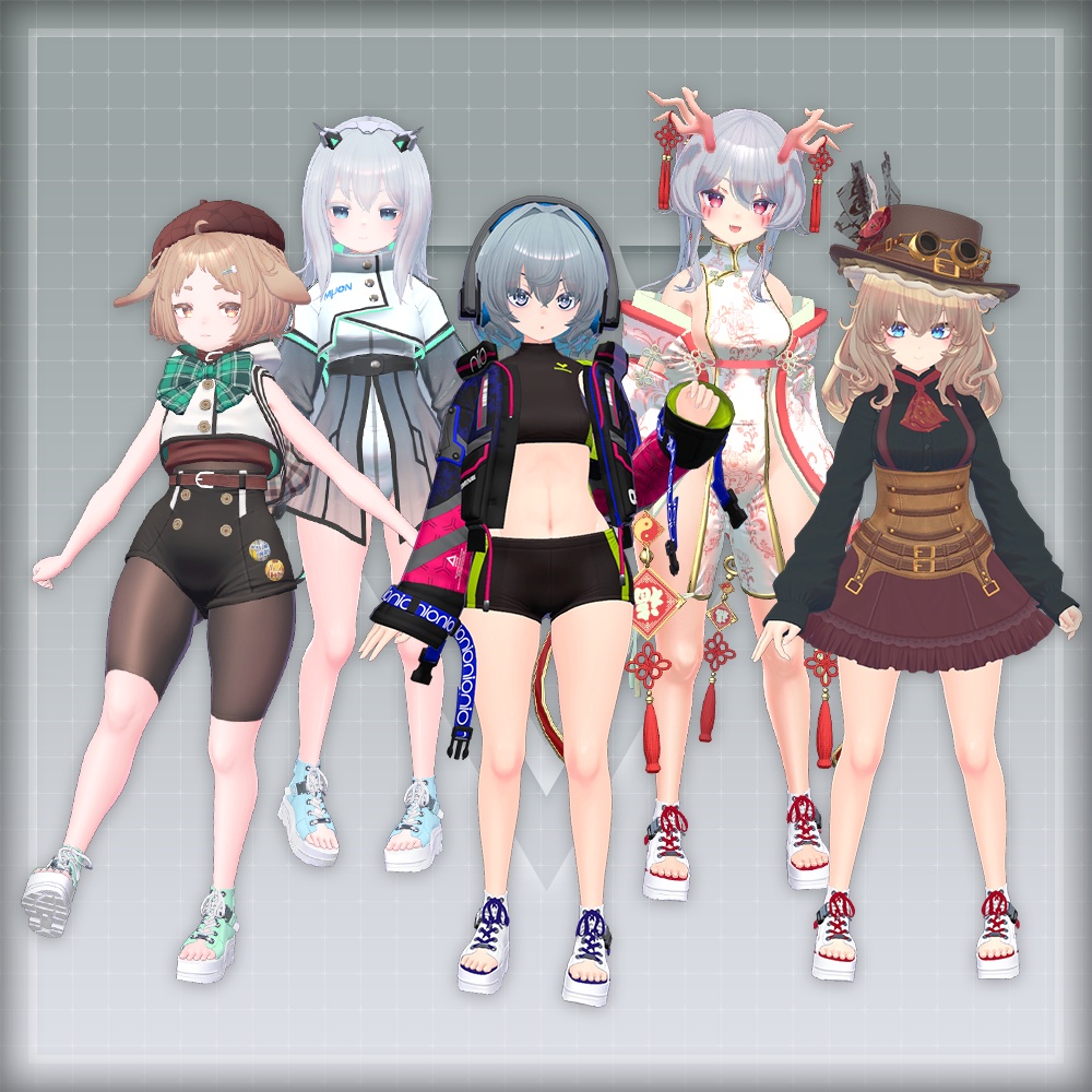 【オリジナル3Dモデル】AXIS ORIGIN NW-2404【アバター対応靴】