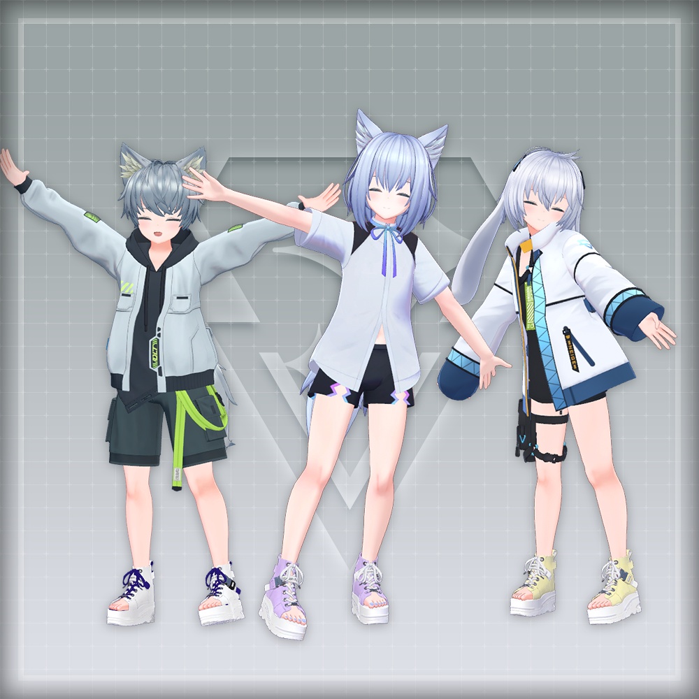 【オリジナル3Dモデル】AXIS ORIGIN NW-2404【アバター対応靴】