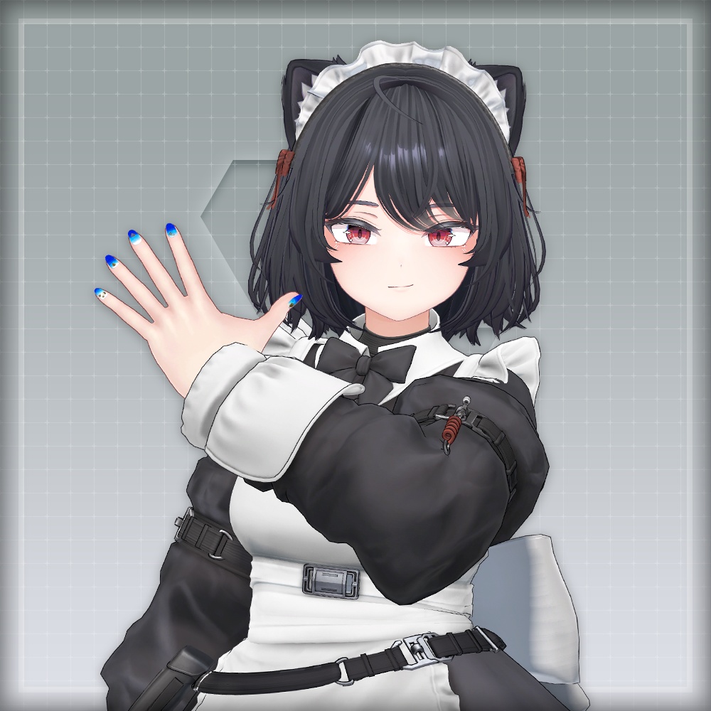 【オリジナル3Dモデル】SummerOceanNail【アバター対応ネイル】