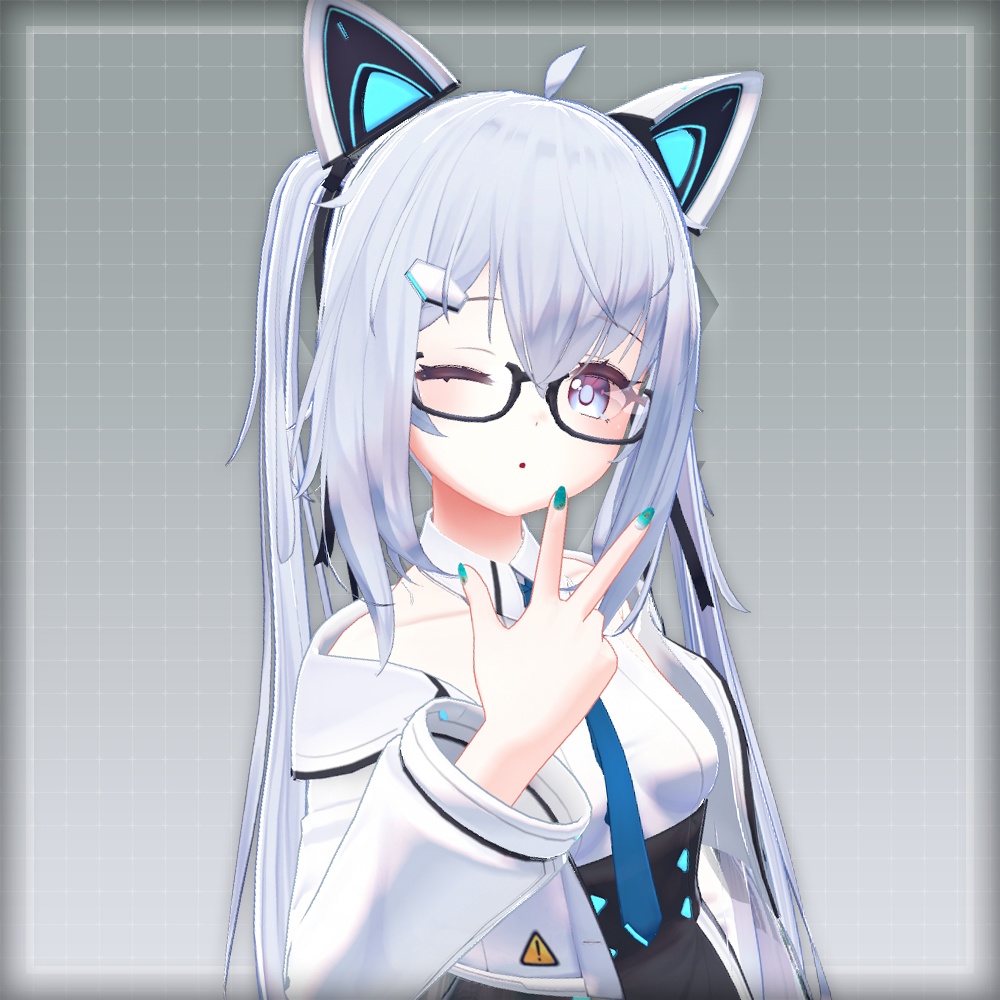 【オリジナル3Dモデル】SummerOceanNail【アバター対応ネイル】