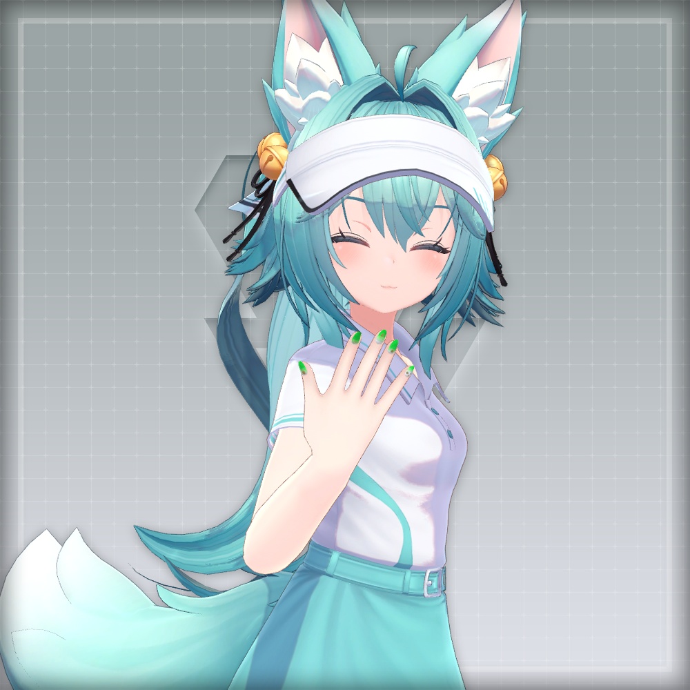 【オリジナル3Dモデル】SummerOceanNail【アバター対応ネイル】