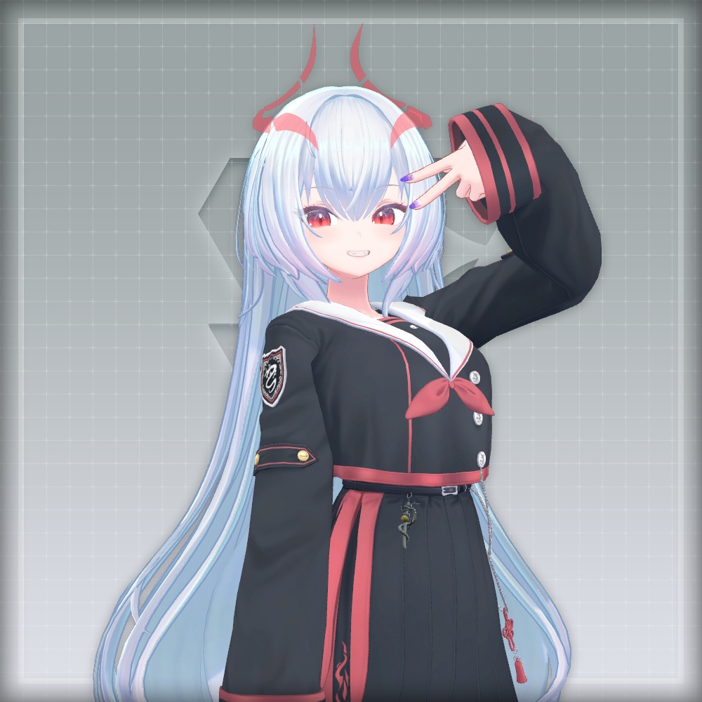 【オリジナル3Dモデル】SummerOceanNail【アバター対応ネイル】