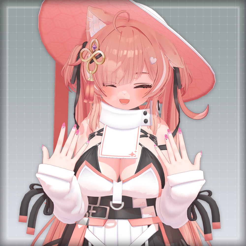 【オリジナル3Dモデル】SummerOceanNail【アバター対応ネイル】