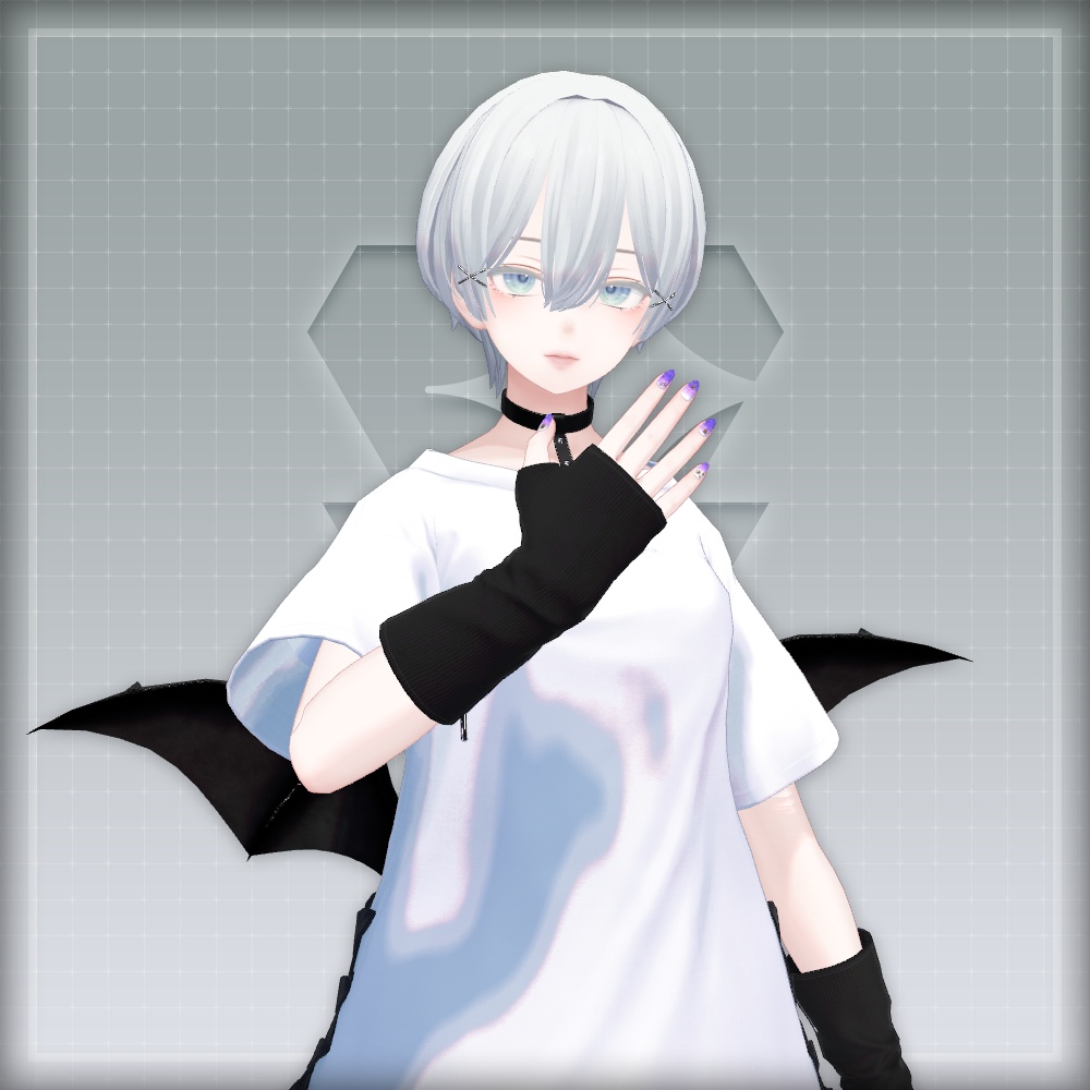 【オリジナル3Dモデル】SummerOceanNail【アバター対応ネイル】