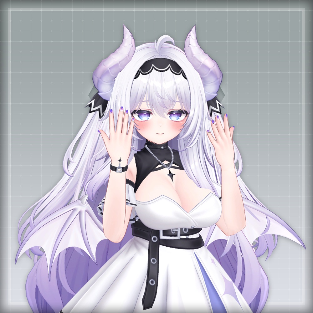 【オリジナル3Dモデル】SummerOceanNail【アバター対応ネイル】