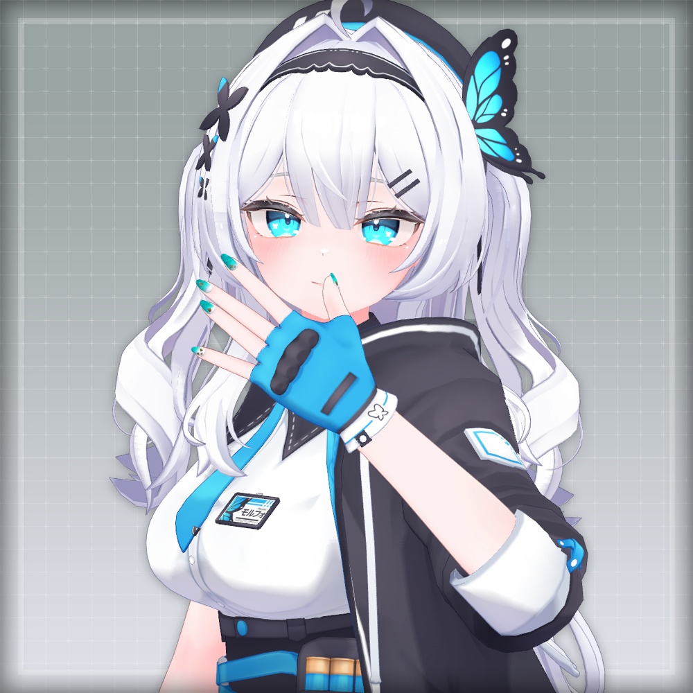 【オリジナル3Dモデル】SummerOceanNail【アバター対応ネイル】