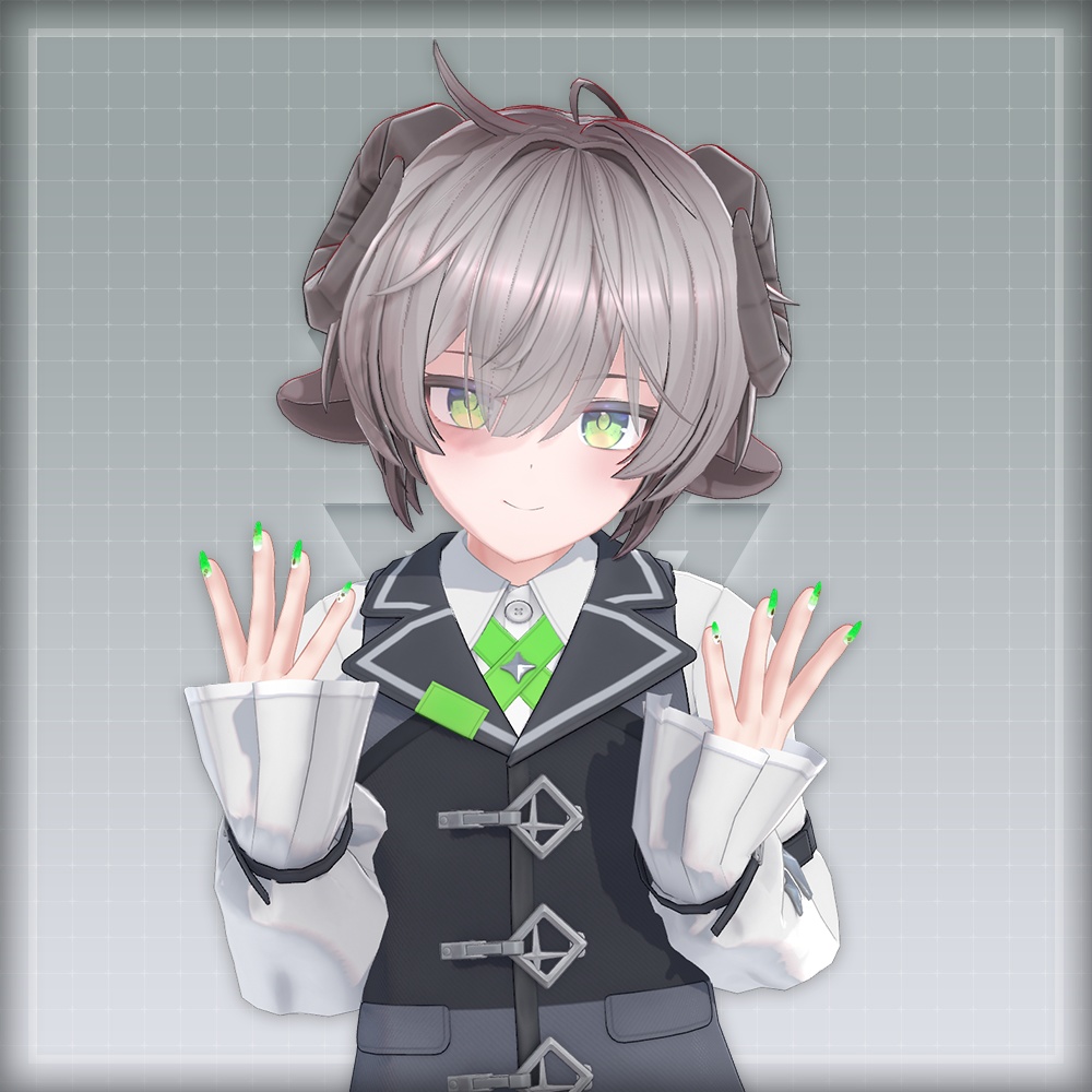 【オリジナル3Dモデル】SummerOceanNail【アバター対応ネイル】