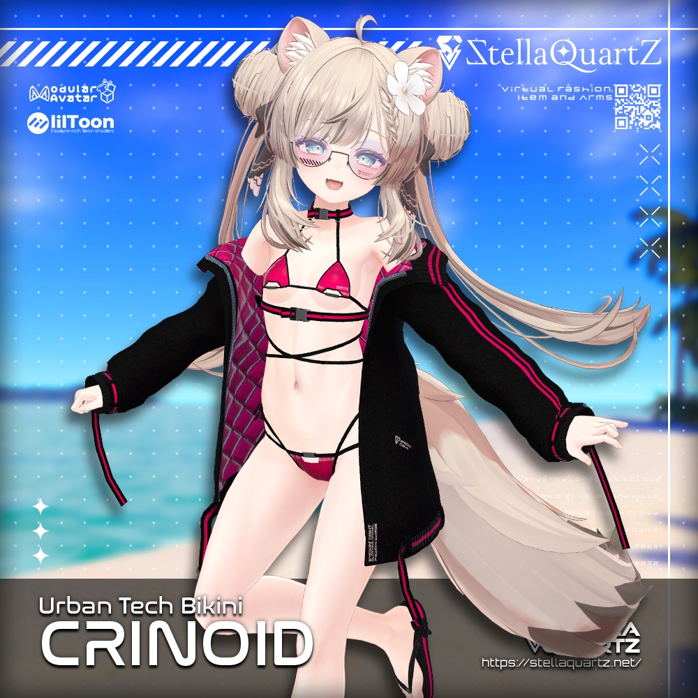 オリジナル3Dモデル】CRINOID【Urban Tech Bikini】 - Stella Quartz - BOOTH