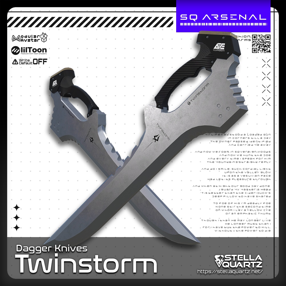 【オリジナル3Dモデル】TwinStorm【デュアルブレード】