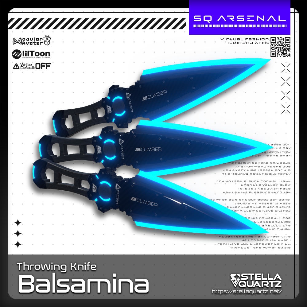 【オリジナル3Dモデル】Balsamina【起爆ナイフ】