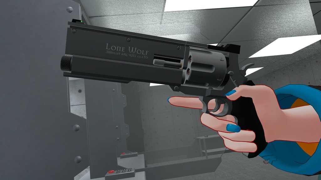 【ギミック付き3Dモデル】LoneWolf ‐ローンウルフ‐ 【リボルバーハンドガン】