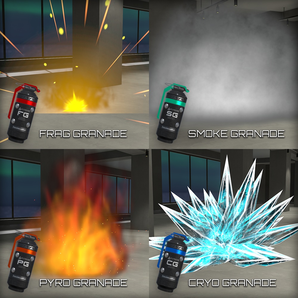 【オリジナル3Dモデル】HandGranade【ハンドグレネードセット01】