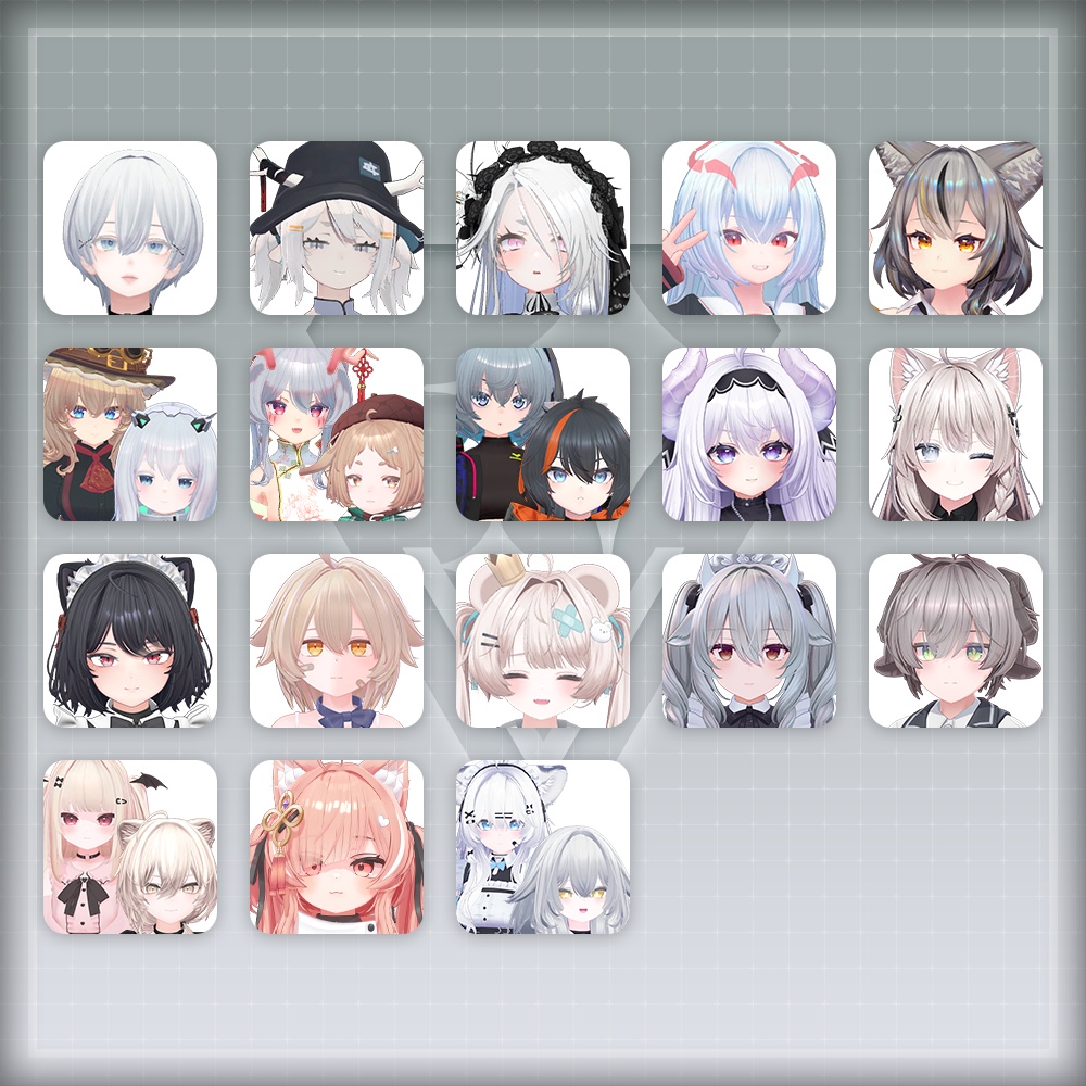 【オリジナル3Dモデル】MoonRabbitNail【アバター対応ネイル】