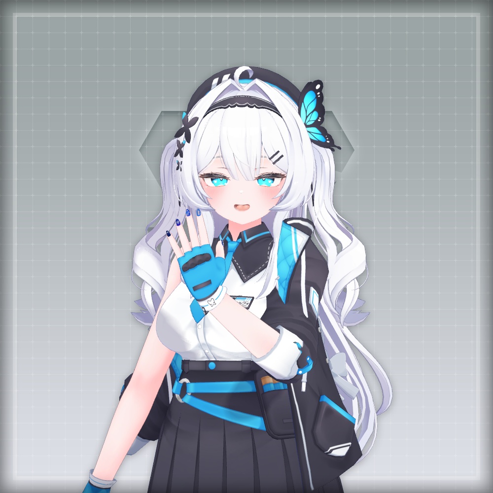 【オリジナル3Dモデル】MoonRabbitNail【アバター対応ネイル】