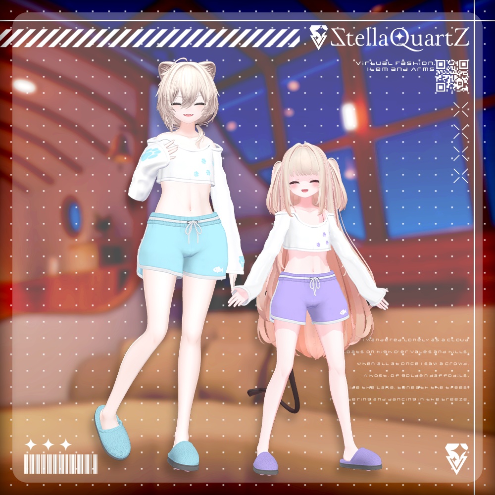 【オリジナル3Dモデル】CozyNap【RoomWear】