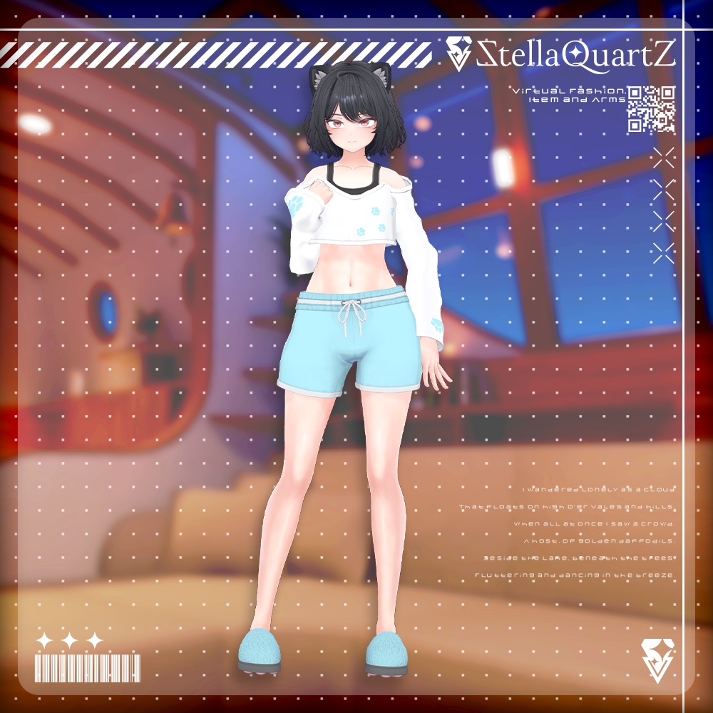 【オリジナル3Dモデル】CozyNap【RoomWear】