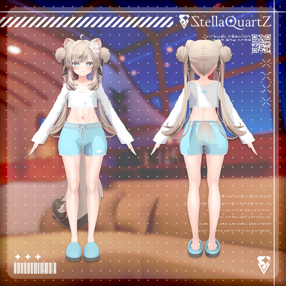 【オリジナル3Dモデル】CozyNap【RoomWear】