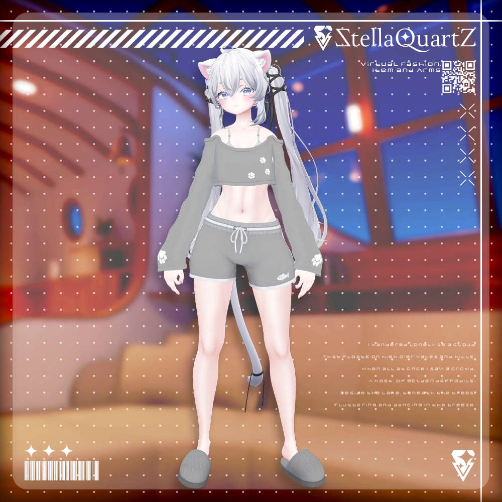 【オリジナル3Dモデル】CozyNap【RoomWear】