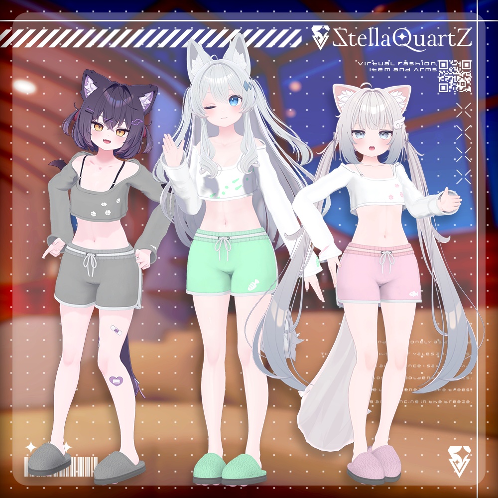 【オリジナル3Dモデル】CozyNap【RoomWear】