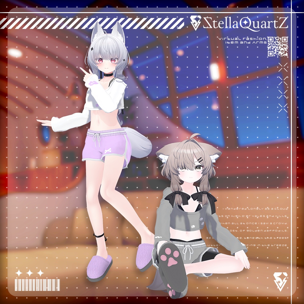 【オリジナル3Dモデル】CozyNap【RoomWear】