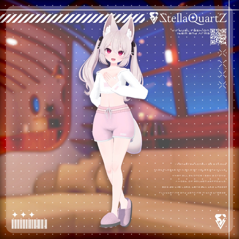 【オリジナル3Dモデル】CozyNap【RoomWear】