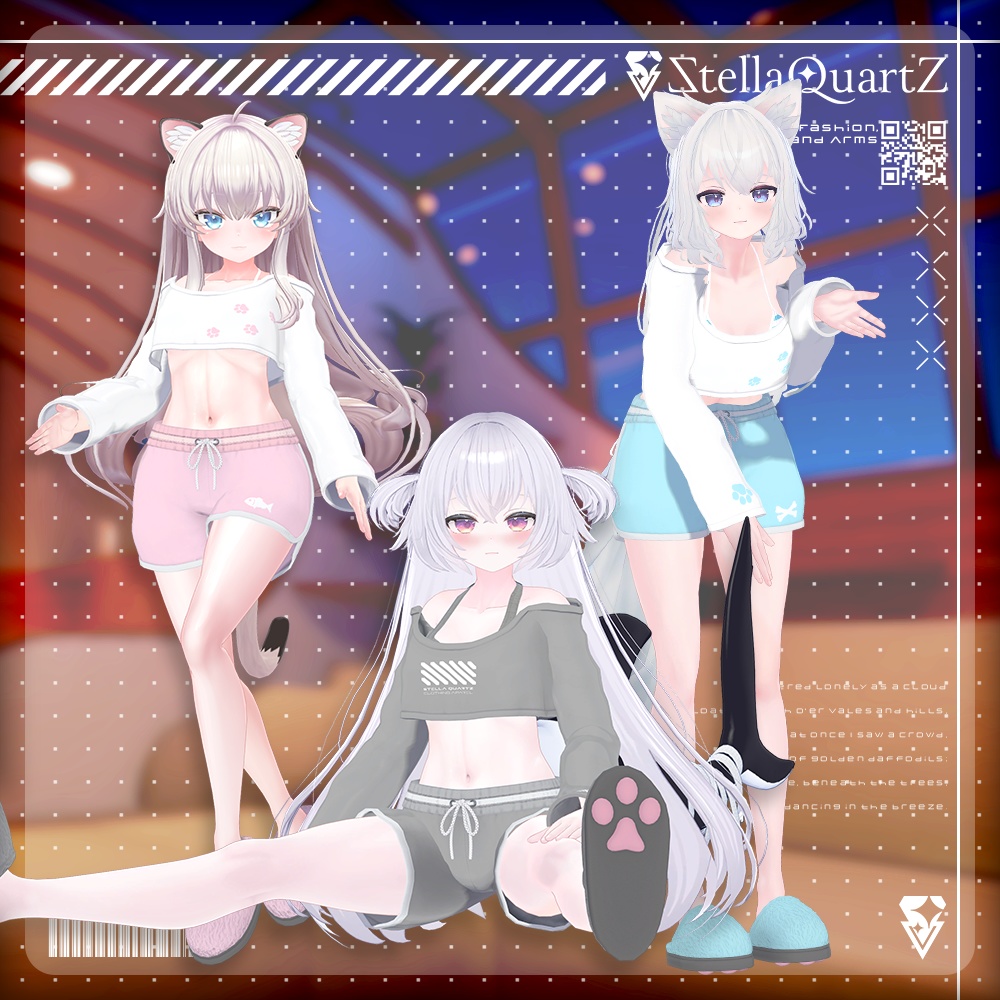 【オリジナル3Dモデル】CozyNap【RoomWear】