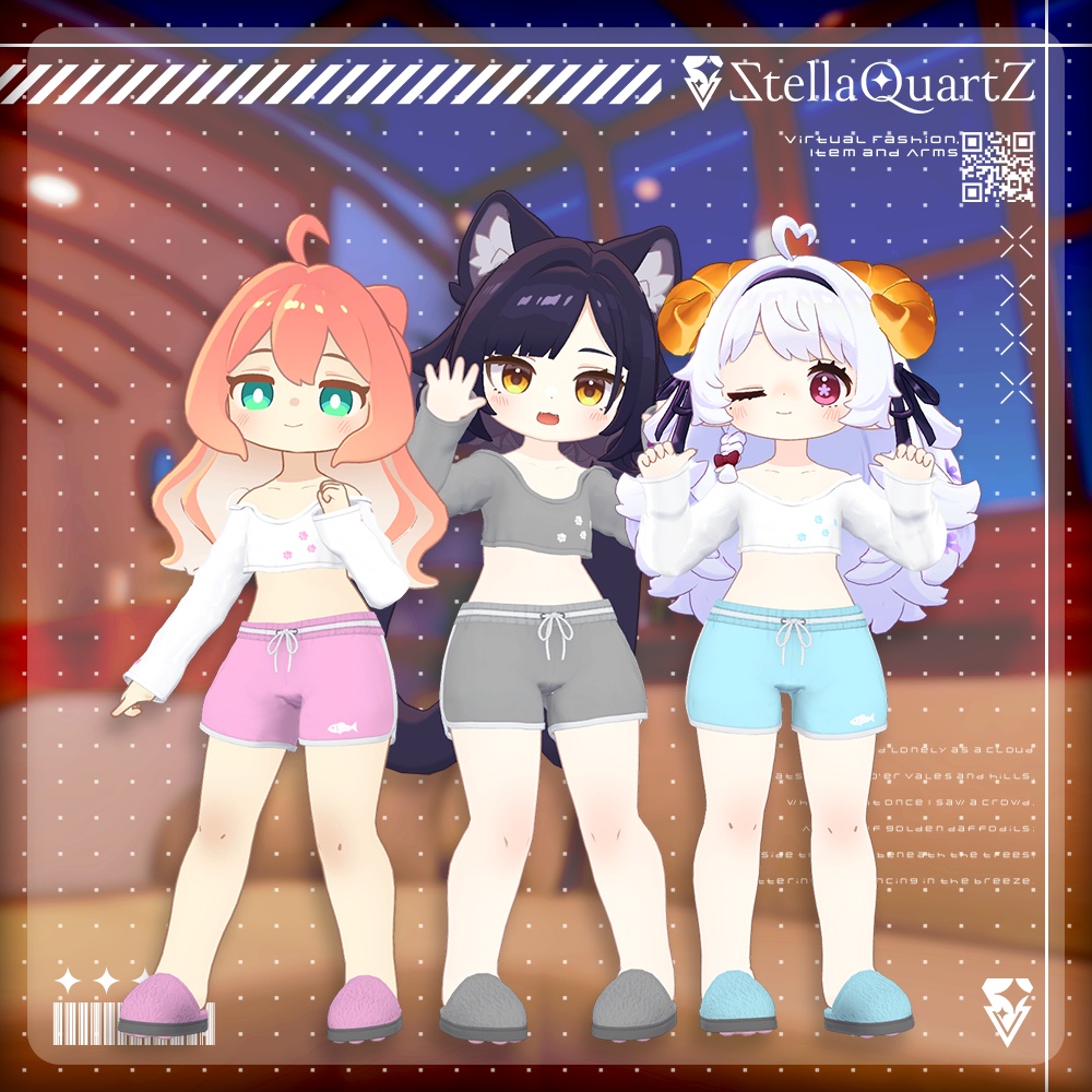 【オリジナル3Dモデル】CozyNap【RoomWear】