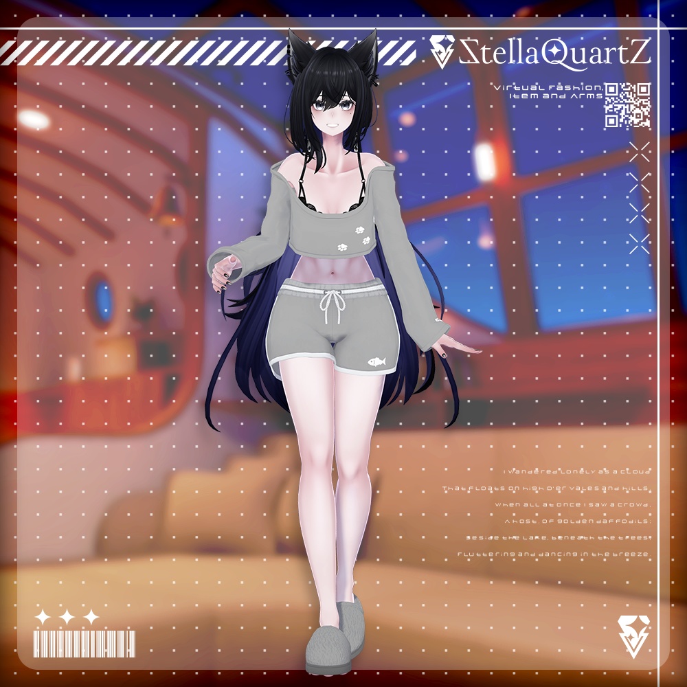 【オリジナル3Dモデル】CozyNap【RoomWear】