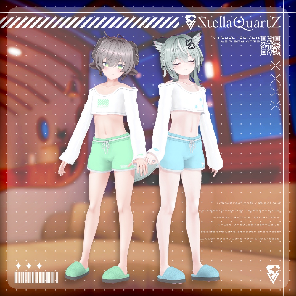 【オリジナル3Dモデル】CozyNap【RoomWear】