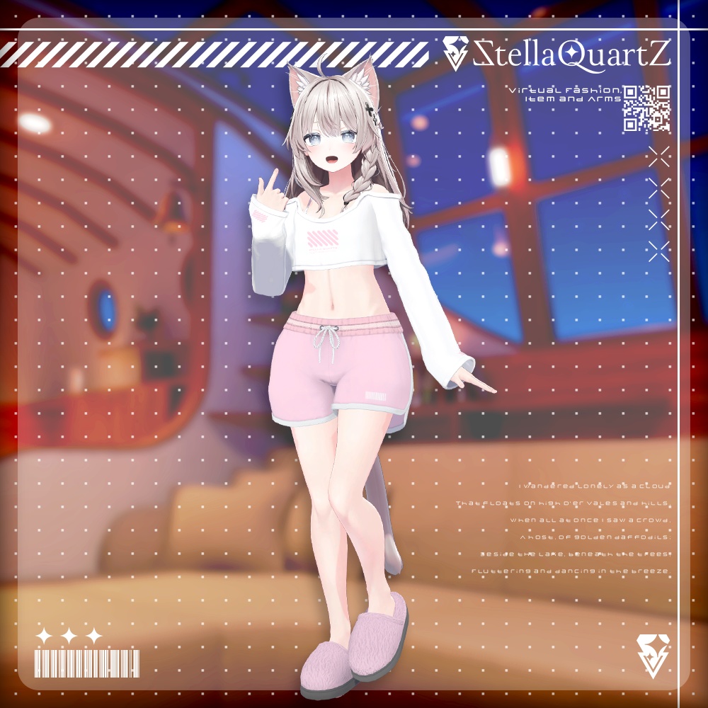 【オリジナル3Dモデル】CozyNap【RoomWear】