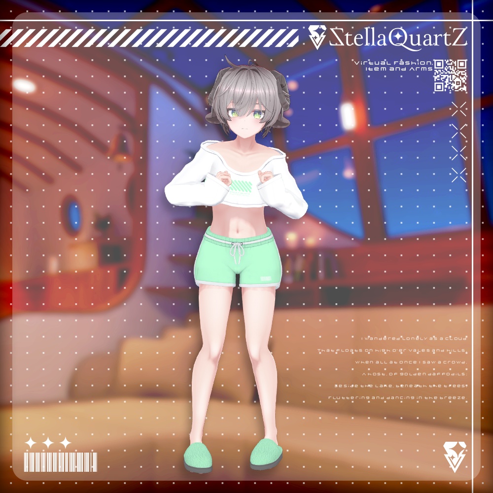 【オリジナル3Dモデル】CozyNap【RoomWear】