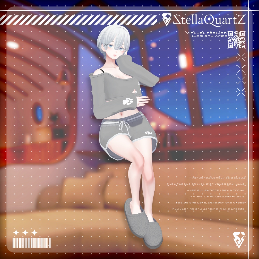 【オリジナル3Dモデル】CozyNap【RoomWear】