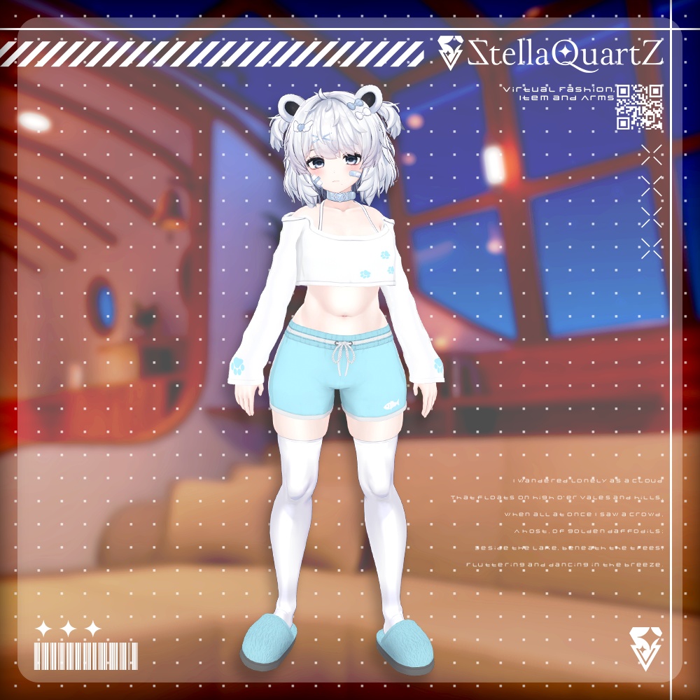 【オリジナル3Dモデル】CozyNap【RoomWear】