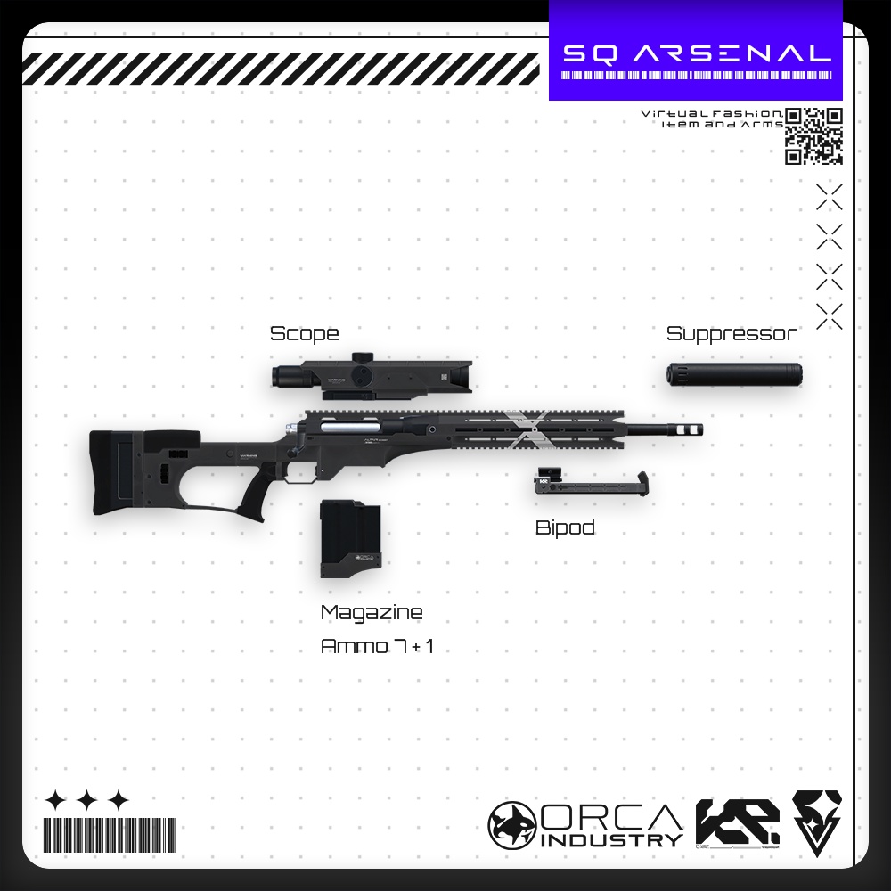 【ギミック付き3Dモデル】Altair-アルタイル-【ボルトアクションスナイパーライフル】