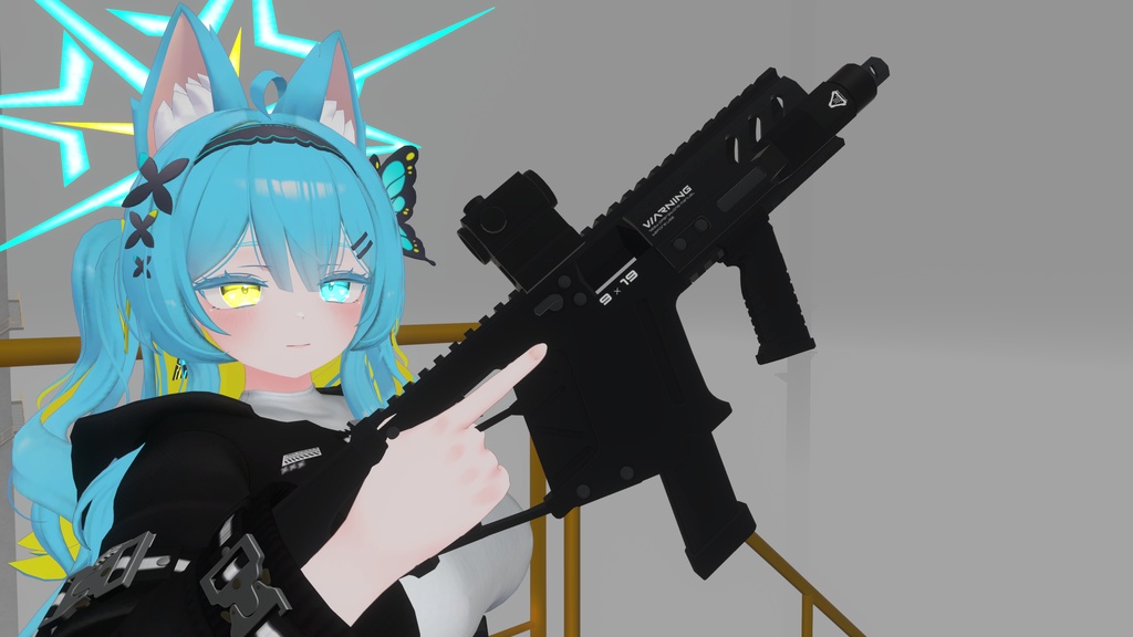 【ギミック付き3Dモデル】Pleiades-プレアデス-【サブマシンガン】