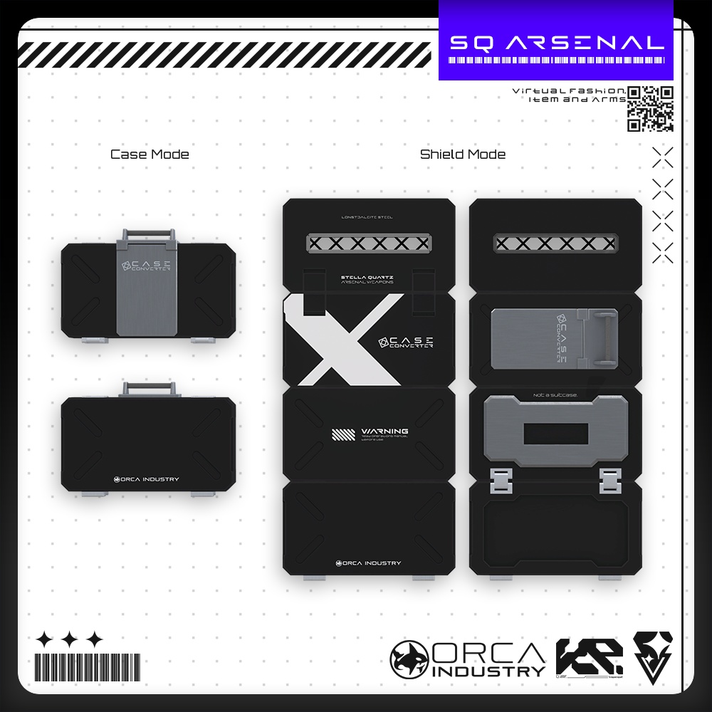 【オリジナル3Dモデル】CaseConverter‐ケースコンバーター‐ 【折り畳みシールド】