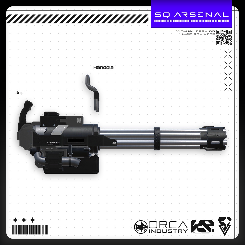 【ギミック付き3Dモデル】RhinoStorm-ライノストーム-【ミニガン】