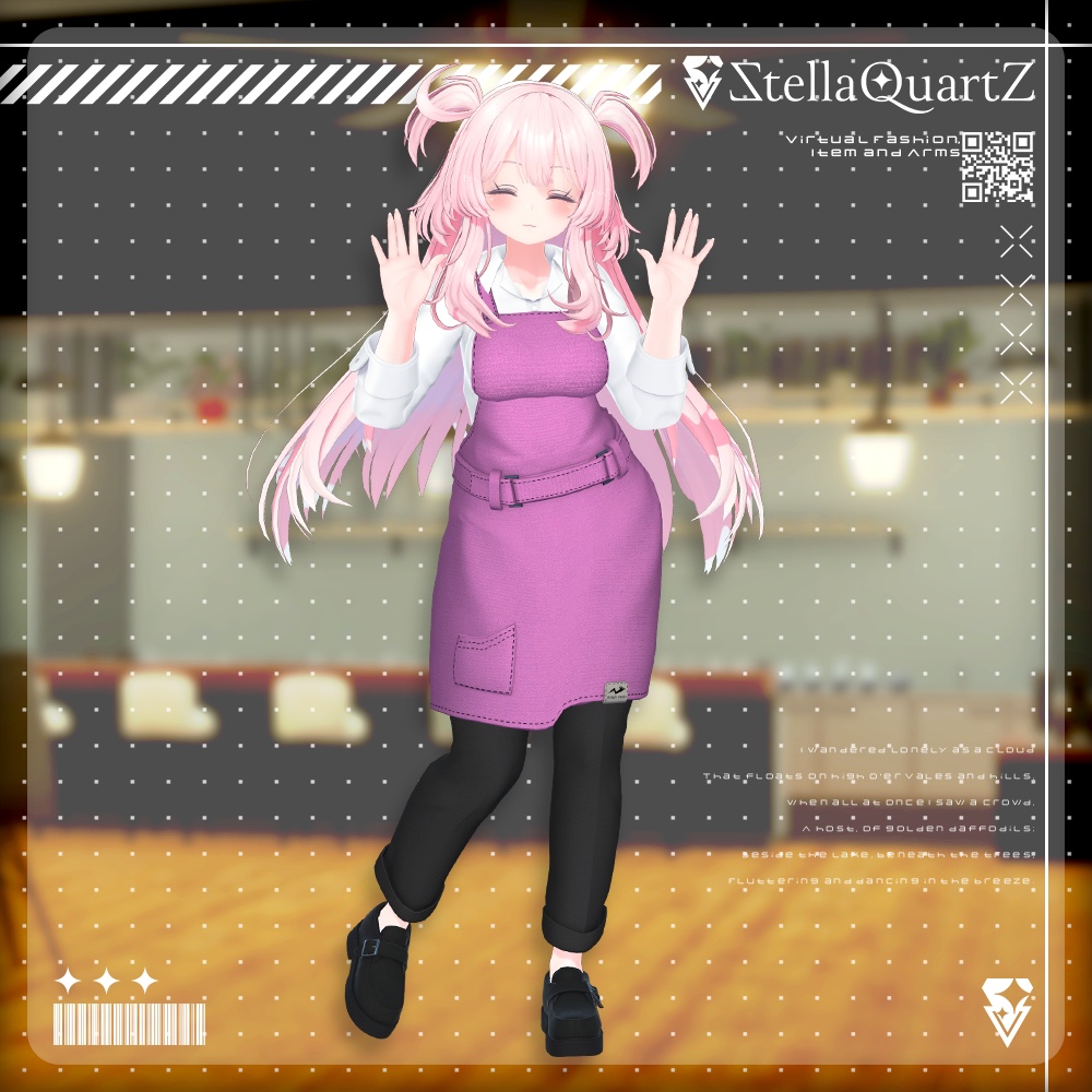 【アバター向け衣装3Dモデル】AromeisterApron-アロマイスタエプロン-【Apron&Suit】