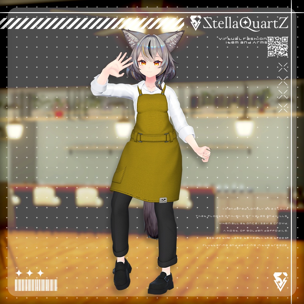 【アバター向け衣装3Dモデル】AromeisterApron-アロマイスタエプロン-【Apron&Suit】