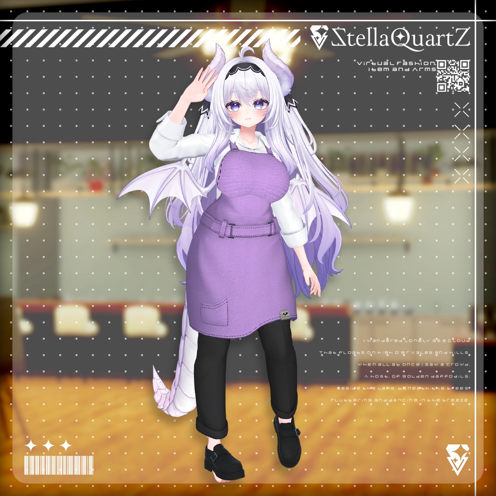 【アバター向け衣装3Dモデル】AromeisterApron-アロマイスタエプロン-【Apron&Suit】