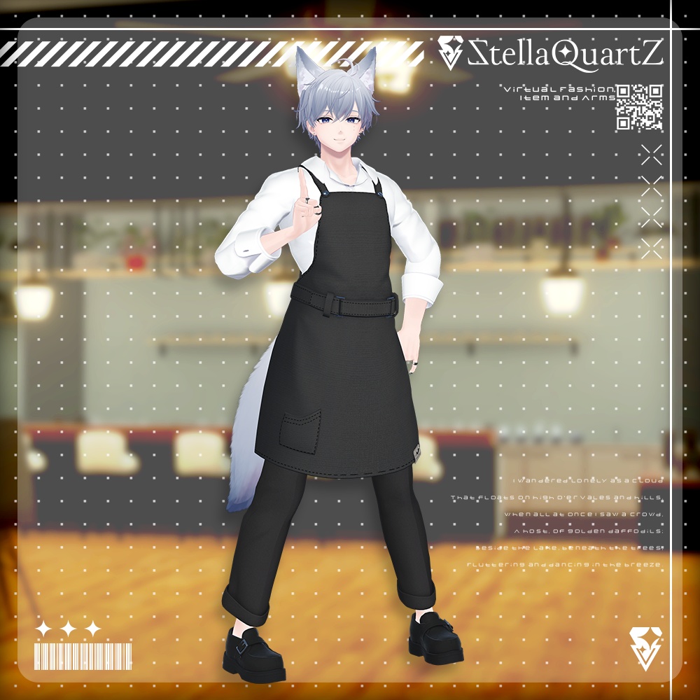 【アバター向け衣装3Dモデル】AromeisterApron-アロマイスタエプロン-【Apron&Suit】