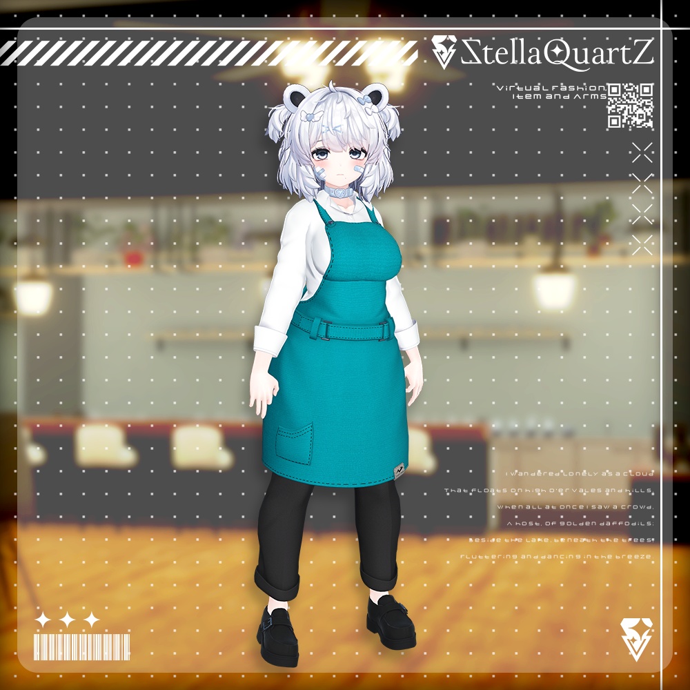 【アバター向け衣装3Dモデル】AromeisterApron-アロマイスタエプロン-【Apron&Suit】