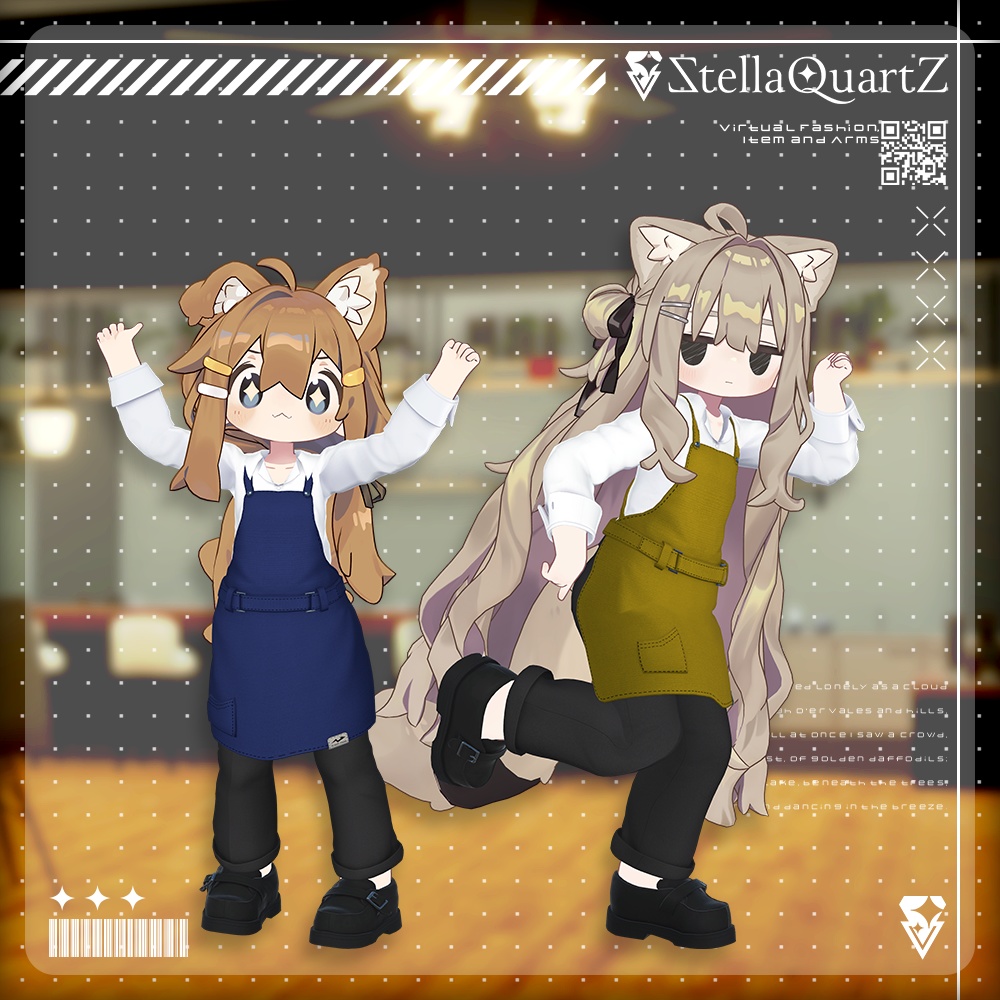 【アバター向け衣装3Dモデル】AromeisterApron-アロマイスタエプロン-【Apron&Suit】